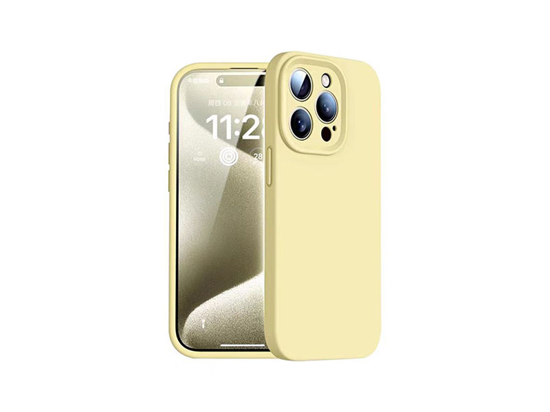 Yellow silicone iphone case